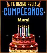 GIF Te deseo Feliz Cumpleaños Muryl